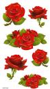 Handmade Sticker rote Rose