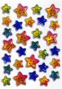 Crystal Sticker bunte Sterne