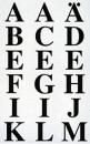 Transparente Folie Buchstaben 15,5 mm