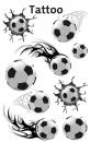 Coole Tattoos Fußball Sticker