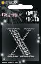 Party Line Crystal Sticker Buchstabe X