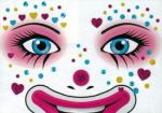 Gesichts Sticker Clown Annie