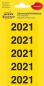 Mobile Preview: Year dates 2021 yellow