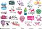 Mobile Preview: Trend Sticker A5 Lettering Sayings 42 Stickers