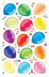 Mobile Preview: Colourful Balloons Paper Sticker
