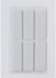 Mobile Preview: Felt glider white, 15 x 45 mm needle felt lath