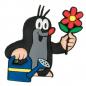 Mobile Preview: 3D magnet The little mole with flower
