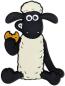 Preview: 3D magnet Shaun the sheep sitting