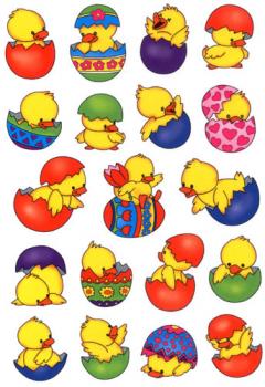 Easter Chicks Stickers