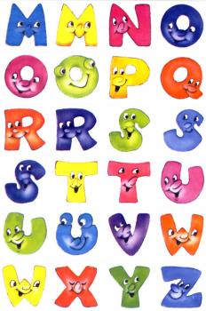 Colorful paper letters 20 mm