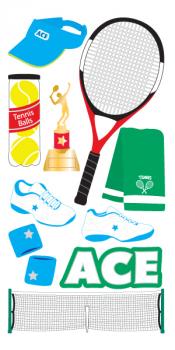 Handmade Sticker Tennis