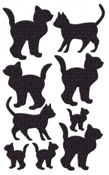 Precious black cat stickers