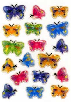 Crystal Sticker colorful butterflies