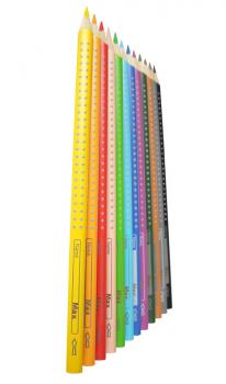 Faber-Castell 12 Colour Grip pens with names