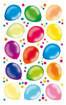 Colourful Balloons Paper Sticker