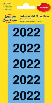 Year dates 2022 blue