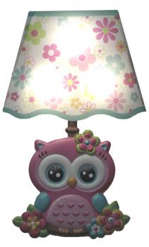 Wall stickers with light owl