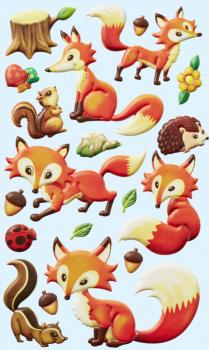 Foam Sticker Foxes IV