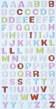 SOFTY - sticker pastel capital letters 9 mm