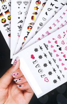Preview: Nail Tattoo Germany Star WM Preview: Nail Tattoo Germany Star WM