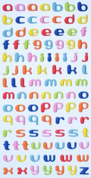 SOFTY - stickers colorful letters small 9 mm