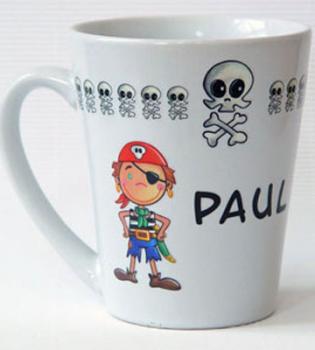 Porcelain sticker pirate Paul