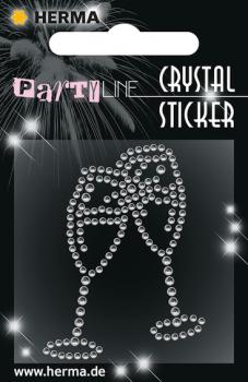 Party Line Crystal Sticker Cheers