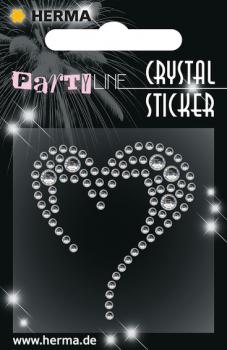 Party Line Crystal Sticker Heart