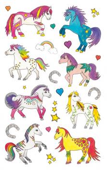 Paper Sticker Horses embossed
