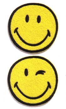 Iron-on sticker smiley for textiles