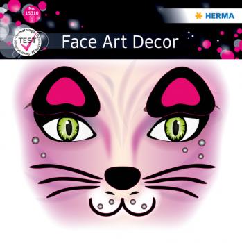 Face Stickers Pink Cat