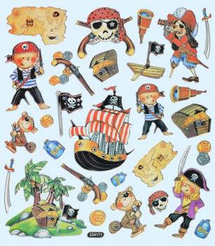 Design foil sticker pirates