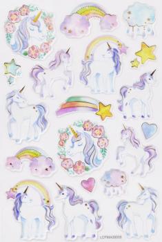 Glossy sticker unicorn