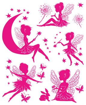 Window pictures A4 fairies 8 stickers