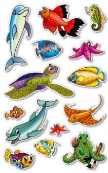 Marine Animals Paper Sticker