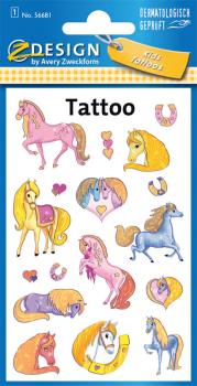 Glittery tattoos horse