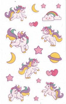 Sticker unicorn glitter