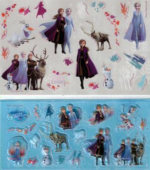 Sticker set with metallic stickers 4 sheets Frozen