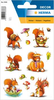 Autumn Squirrel Sticker