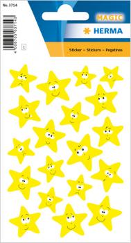 Neon Sticker star yellow