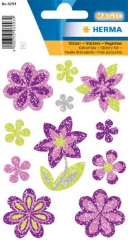 Sticker flowers Diamond glittery