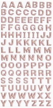 SOFTY - sticker rose-gold capital letters 9 mm
