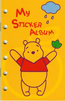 Winnie the Pooh stickers pink + sticker album A6