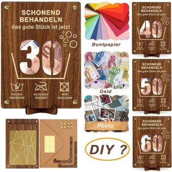 Birthday money holder with stand 30 years Birthday money holder with stand 30 years