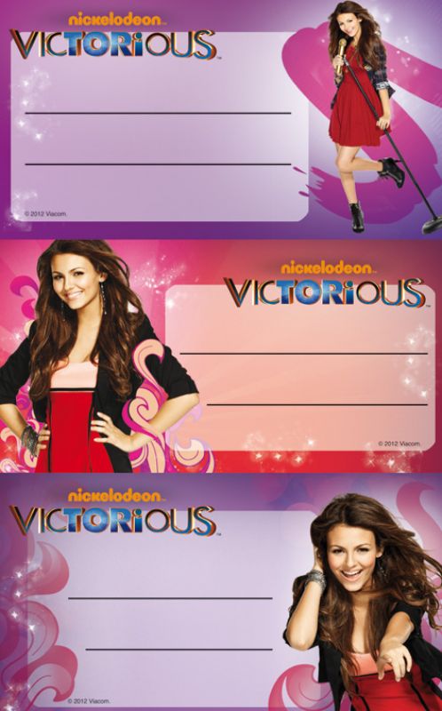 Victorious Tori Vega book labels