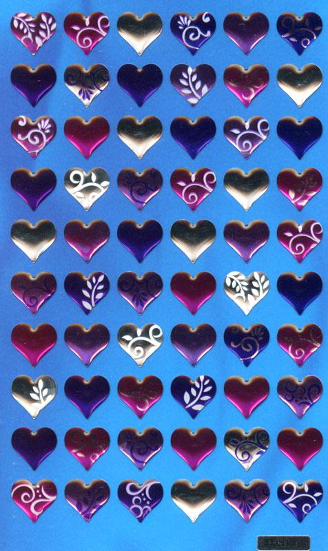Crystal Sticker small hearts
