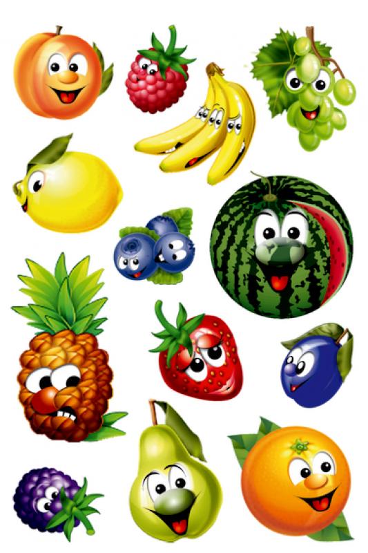 Wobble eyes Sticker Fruits