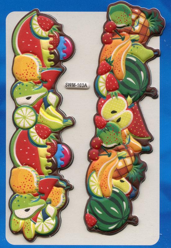 Funny Magnets Decorate Fruits