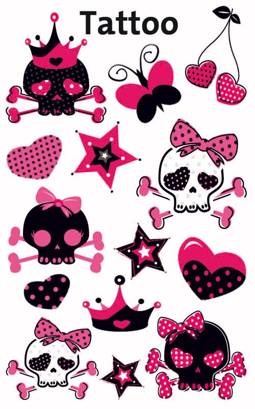 Tattoos stickers Pinky Girl