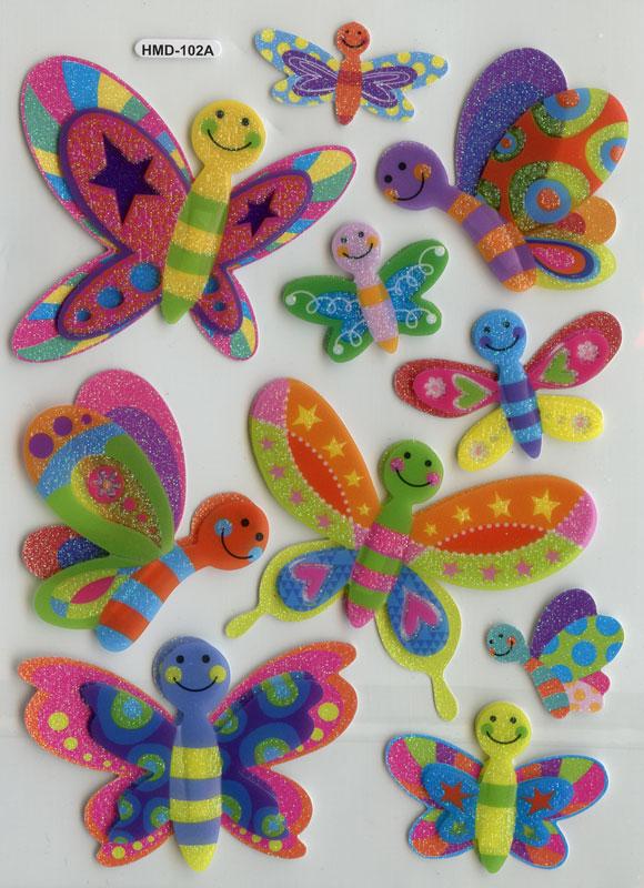 3D Sticker mica butterfly